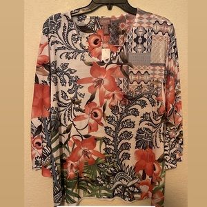 Chicos 3/4 Sleeve Shirt
